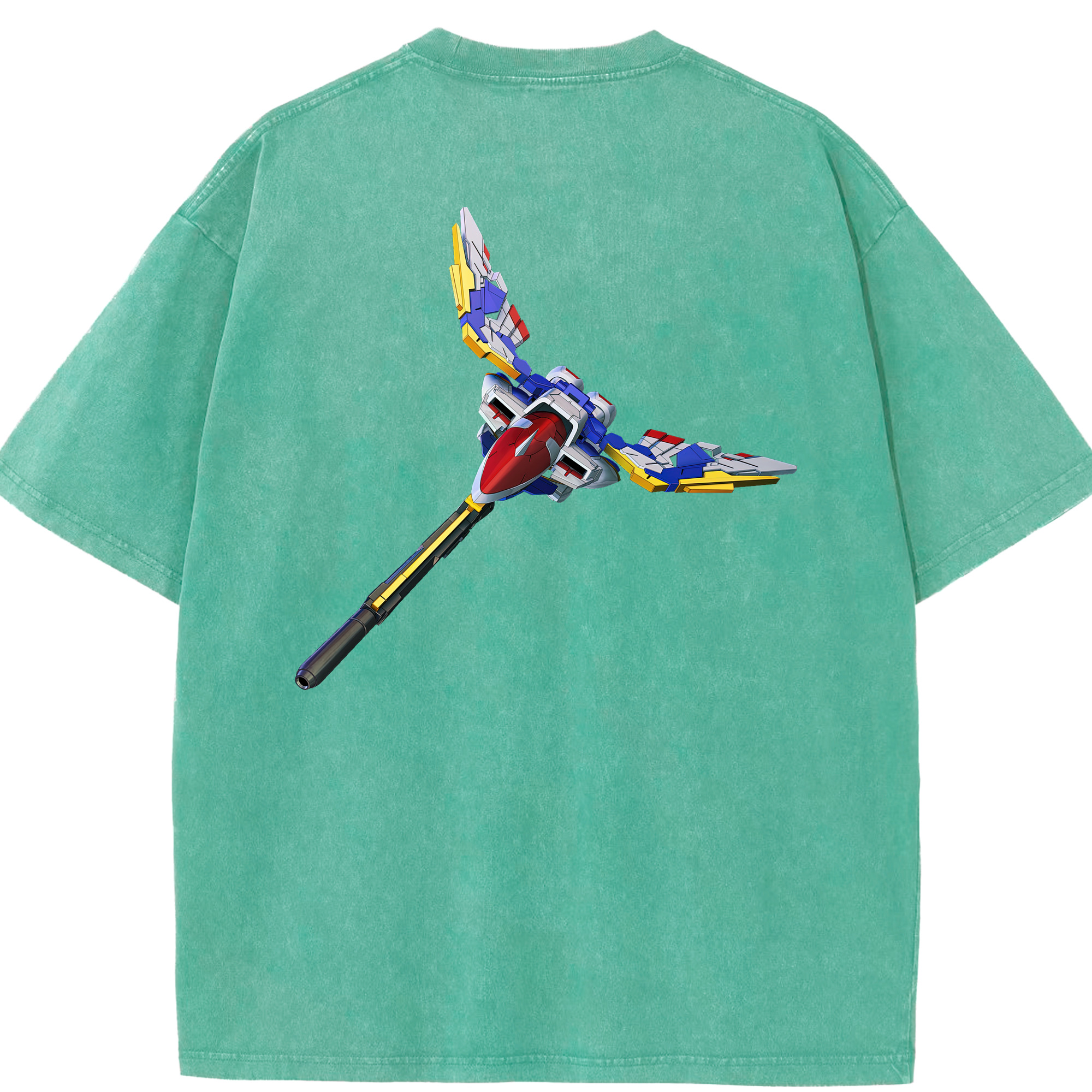 （画像用） 機動戦士ガンダム Mobile Suit Gundam 綿100% ヴィンテージ風 半袖Tシャツ（背面プリント）